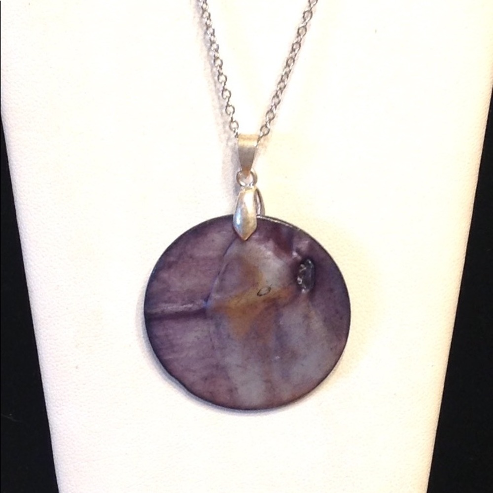 Abalone Shell Reversible Necklace